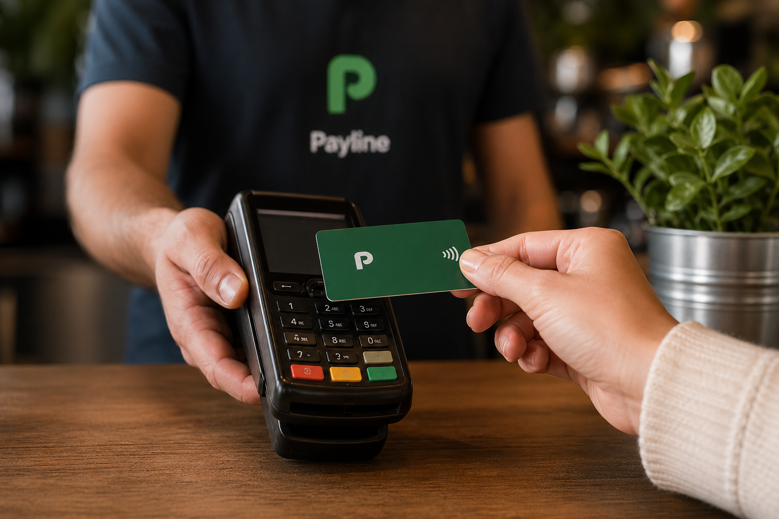 Payline-kort vid terminal